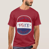 T-shirt 2024 Votre vote compte VOTE Script (Devant)