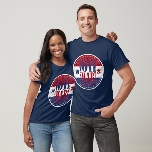 T-shirt 2024 Votre vote compte voter Smart (Unisexe)