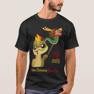T-shirt 2025 Année des enfants serpent Lunar chinois Zodia