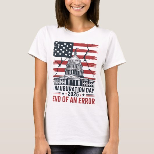 T-shirt 2025 Inauguration – End of an Error USA Flag (Devant)