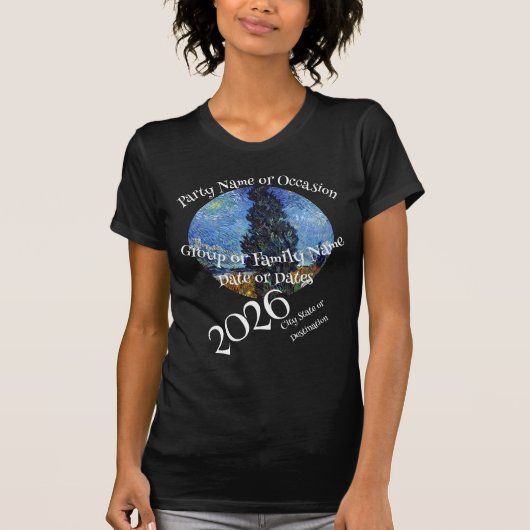 T-shirt 2026 Cruise Ship Vacation Destination Vacation (Devant)