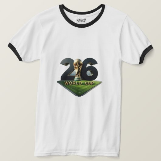 T-shirt 2026 FIFA World Cup Logo with Trophy – Official (Design devant)