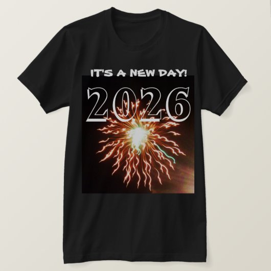 T-shirt 2026 IT'S A NEW DAY! tee (Design devant)