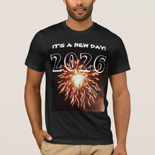 T-shirt 2026 IT'S A NEW DAY! tee (Devant)
