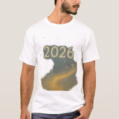 T-shirt 2026 Magic of New Beginnings Dreamy Golden Sky (Devant)