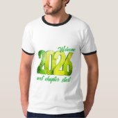 T-SHIRT 2026 NEW YEAR MENS BASIC RINGER T SHIRT (Devant)
