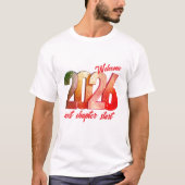 T-SHIRT 2026 NEW YEAR MENS BASIC T SHIRT (Devant)