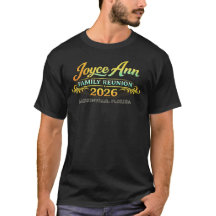 T-Shirt 2026 Réunion de famille Joyce Ann