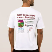 T-shirt 2026 Tripawds Marathon Performance  (Dos)