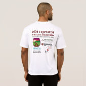 T-shirt 2026 Tripawds Marathon Performance  (Dos entier)