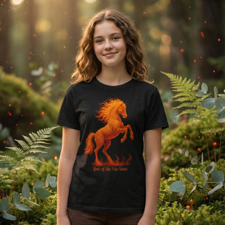 T-shirt 2026 Year of the Fire Horse Chinese Zodiac