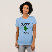 T-shirt 207, Code régional du Maine (Devant entier)