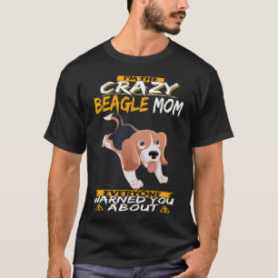 T-shirt 208 Je suis la mère Beagle folle