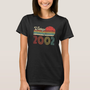 T-shirt 20 Anniversaire Vintage 2002 20e anniversaire