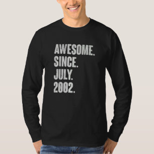 T-shirt 20 Ans 20 Anniversaire Awesome depuis Juillet 2000