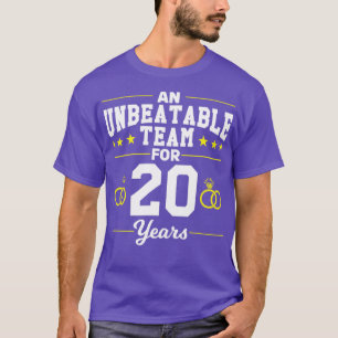 T-shirt 20 ans 20e anniversaire Mariage Cadeau