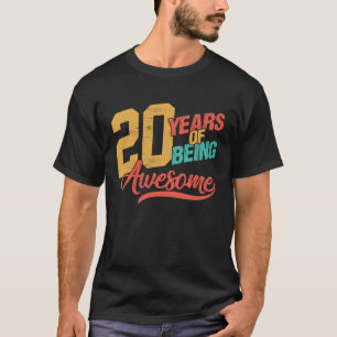 T-shirt 20 Ans 20e Anniversaire Pour Elle Lui Petit Ami G