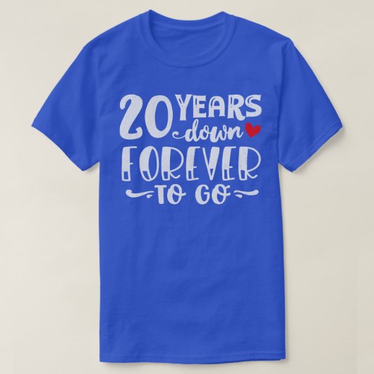 T-shirt 20 ans à venir (Design devant)