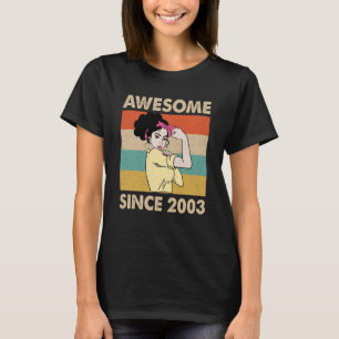 T-shirt 20 ans Awesome depuis 2003 20e anniversaire