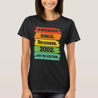 T-shirt 20 Ans Awesome Depuis Décembre 2002 20th Bi