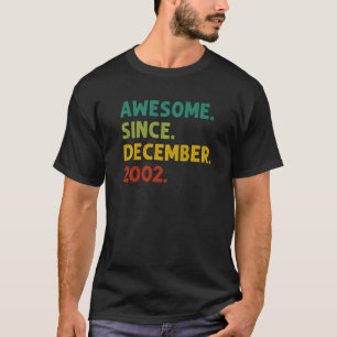 T-shirt 20 Ans Awesome Depuis Décembre 2002 20th Bir