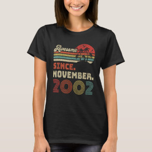 T-shirt 20 ans Awesome depuis novembre 2002 20e anniversai