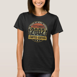 T-shirt 20 ans Awesome depuis septembre 2002 20e Birt