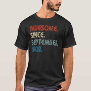T-shirt 20 ans Awesome depuis septembre 2002 20th bir