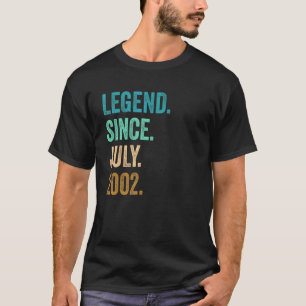 T-shirt 20 ans de légende depuis juillet 2002 20e annivers