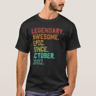 T-shirt 20 ans de légende depuis octobre 2002 20e annivers