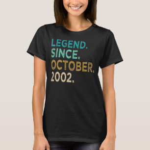 T-shirt 20 ans de légende depuis octobre 2002 20e annivers