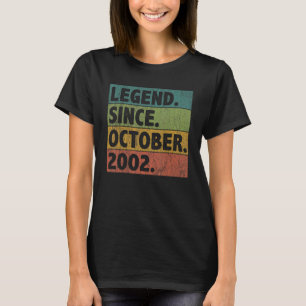 T-shirt 20 ans de légende depuis octobre 2002 20e annivers