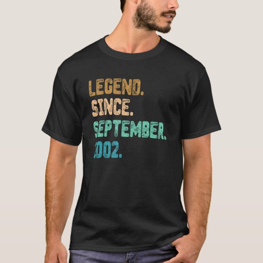 T-shirt 20 ans de légende depuis septembre 2002 20e annive (Devant)