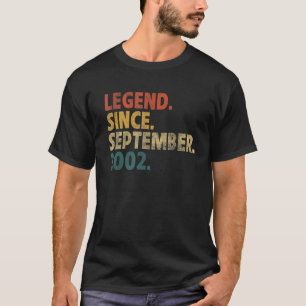 T-shirt 20 ans de légende depuis septembre 2002 20e Birt