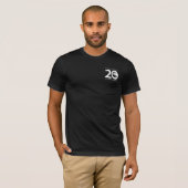 T-SHIRT 20 ANS DE MAXIMISER MON Q.I. CRÉATIF (Devant entier)