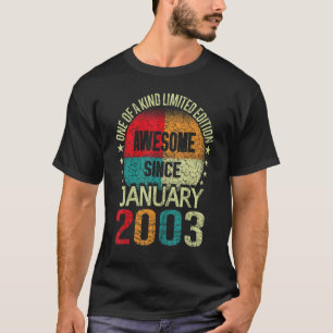 T-shirt 20 ans de stupéfiant depuis Janvier 2003 Vintage 2