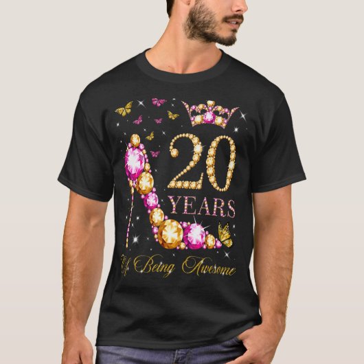 T-shirt 20 ans d'être génial 20 ans d'âge 20e anniversaire (Devant)