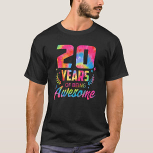 T-shirt 20 ans d'être génial 20e anniversaire fille Cravat