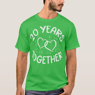 T-shirt 20 ans ensemble 20e anniversaire d'amour Happy Hus
