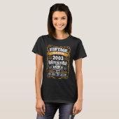 T-shirt 20 Ans Mars 2003 20e anniversaire (Devant entier)
