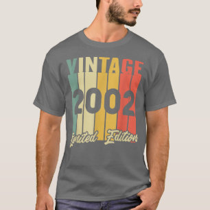 T-shirt 20 Ans Vintage 2002 Limited Edition 20e Bir