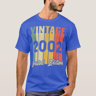 T-shirt 20 Ans Vintage 2002 Limited Edition 20e Bir