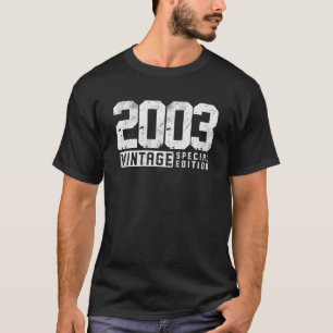 T-shirt 20 ans Vintage 2003 20e anniversaire Décoration
