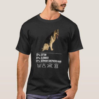 T-shirt 20 Coton 30 Slobber 50 Cheveux berger allemand