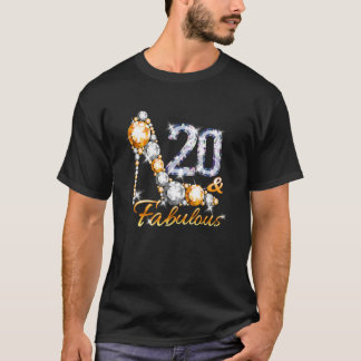 T-shirt 20 & Fabuleux 20 Ans Anniversaire Diamant C