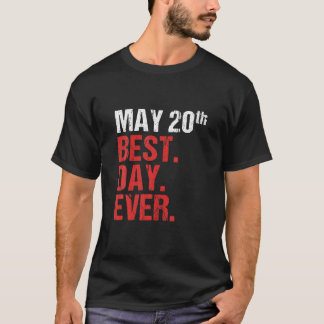 T-shirt 20 mai Anniversaire de mariage Enterrement de vie 