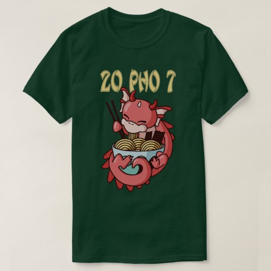 T-shirt 20 Pho 7 Kawaii Dragon RamenOtaku (Design devant)