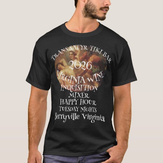 T-shirt 20## TRANS SATYR TIKI Bar Happy HOUR (Devant)