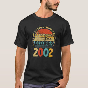 T-shirt 20 Year Old Awesome Since October 20th Birth