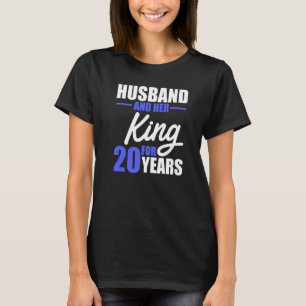 T-shirt 20e 20 ans anniversaire de Mariage épouse du roi m